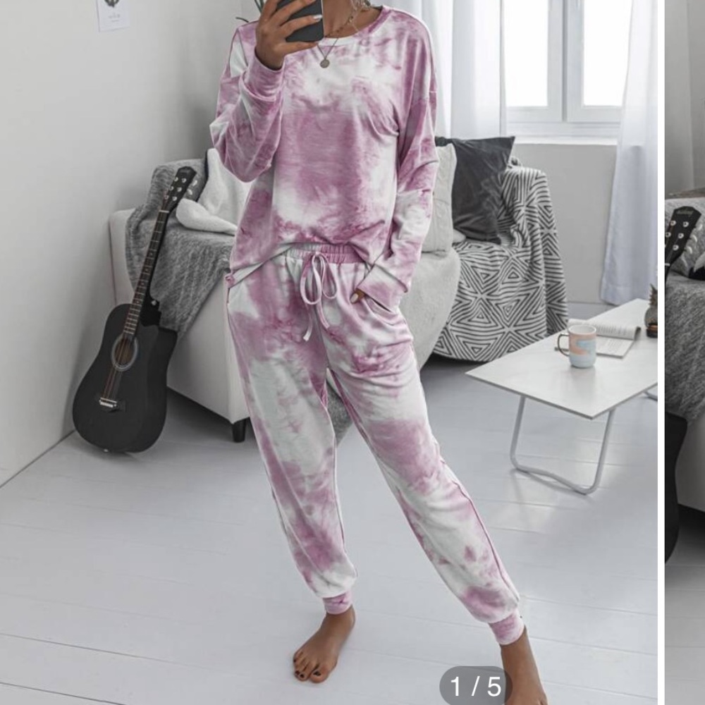 Tie Dye Jogger & Shirt Set-Large